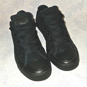 Converse Chuck Taylor All Star Low Top Black Monochrome Size 6
